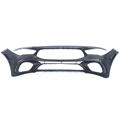 Sports bumper with radiator grille Gloss black for Mercedes CLA C118 from 19