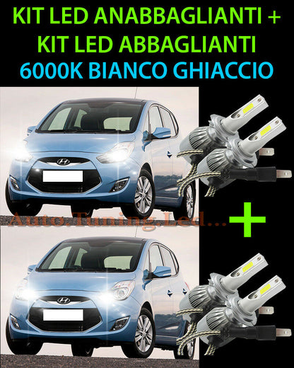 KIT LED LAMPADE ABBAGLIANTI & ANABBAGLIANTI PER HYUNDAI IX20 2010+ -.