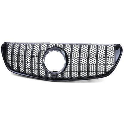 Gloss Black Sports Grille for Mercedes V-Class W447 Pre-Facelift 14-19 