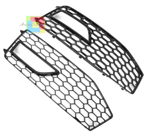 AUDI A4 B8 2012-2015 GRIGLIE FENDINEBBIA PER PARAURTI SLINE NIDO D'APE RS4 NERO AUTOELEGANCERICAMBI
