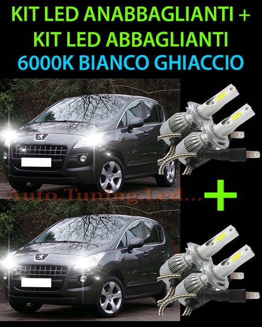 KIT LED LAMPADE ABBAGLIANTI & ANABBAGLIANTI PER PEUGEOT 3008 2009-2015 -.