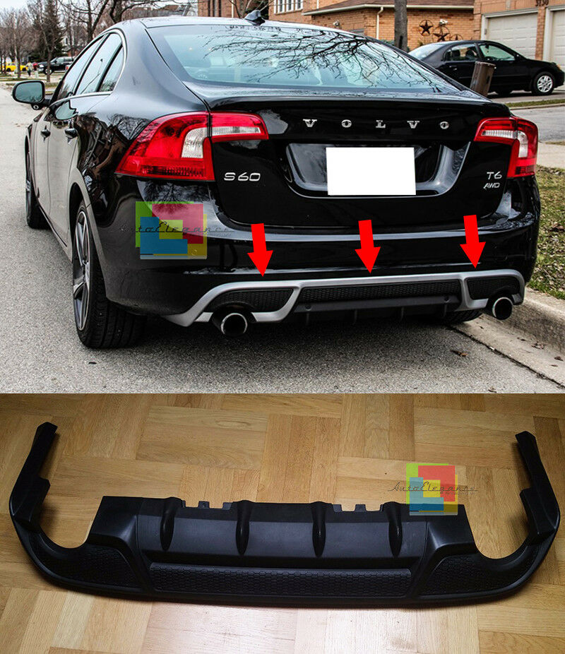 SPOILER R DESIGN DIFFUSORE SOTTO PARAURTI POSTERIORE VOLVO V60 S60 201 ...