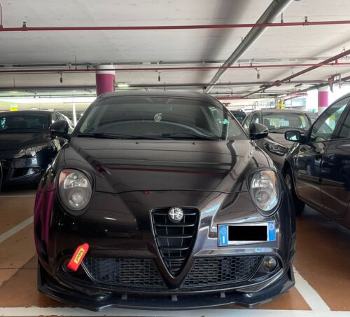 SPOILER BLADE UNDER FRONT BUMPER FOR ALFA ROMEO MITO ABS BLACK SPLITTER 