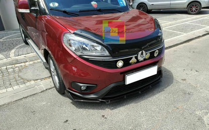 0100 FIAT DOBLO SPLITTER PARAURTI ANTERIORE NERO LUCIDO LOOK RS AUTOELEGANCERICAMBI