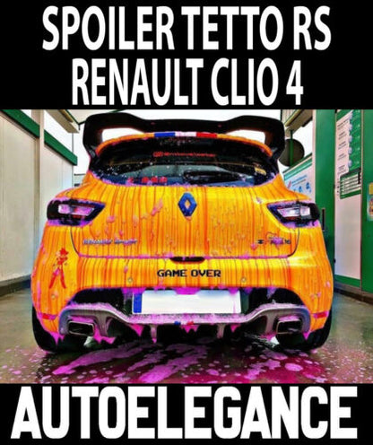 RENAULT CLIO 4 MKIV 2012-2019 SPOILER POSTERIORE TETTO LOOK SPORTIVO RS ALETTONE