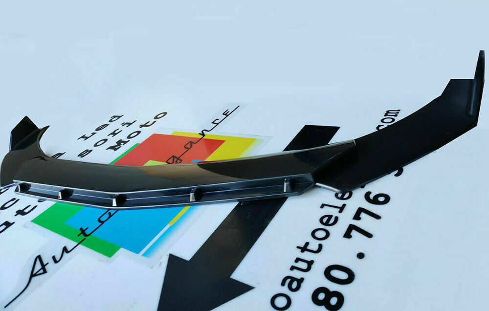 0123 BMW SERIE 3 E36 SPLITTER PARAURTI ANTERIORE NERO LUCIDO LOOK RS AUTOELEGANCERICAMBI