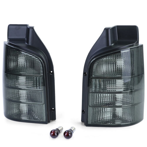Coppia fanali posteriori in vetro trasparente nero fumé per VW Bus T5 03-09 con portellone AUTOELEGANCERICAMBI