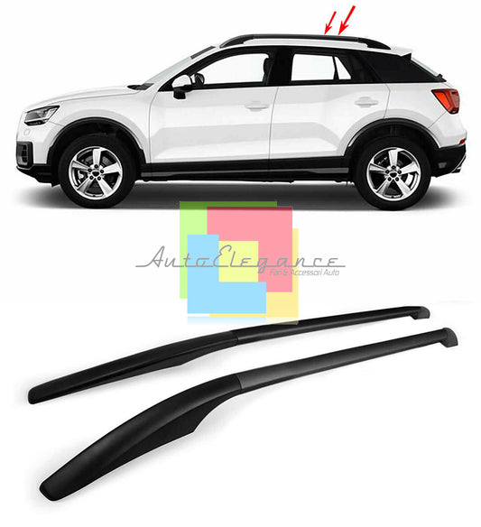 AUDI Q2 2016+ BARRE SUL TETTO MANCORRENTI NERI PORTAPACCHI AUTOELEGANCERICAMBI