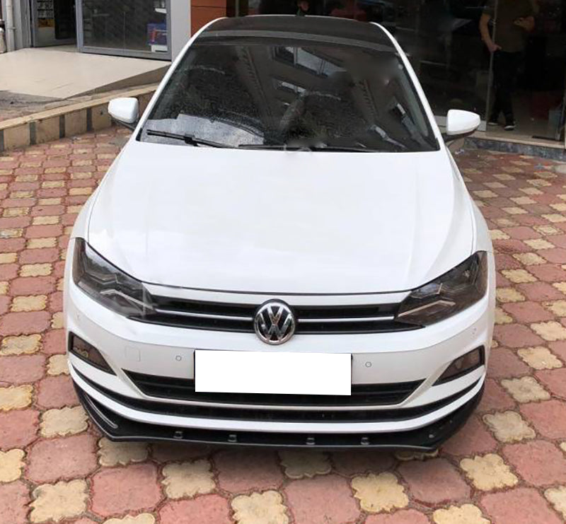 SPLITTER VW POLO AW1 2018+ UNDER FRONT BUMPER ABS GLOSSY BLACK