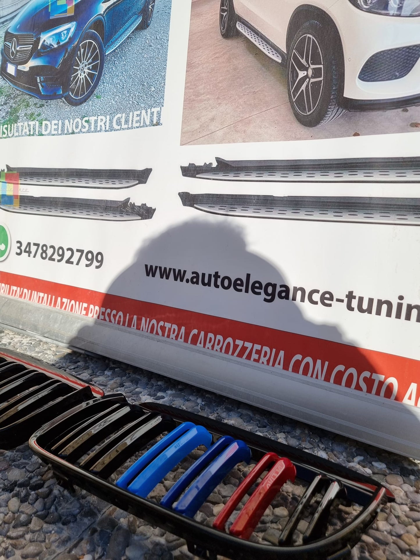 BLACK M3 DOUBLE BLADE FRONT GRILLE BMW 3 SERIES E90 E91 2005-2008 3 COLORS