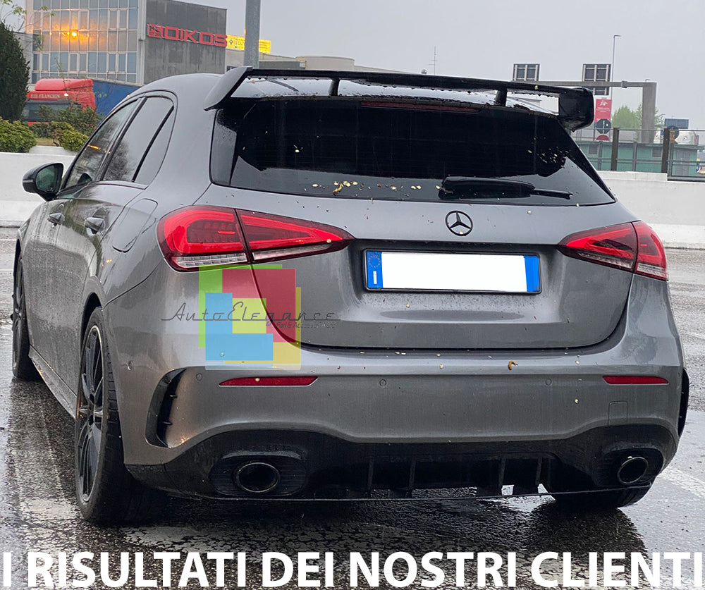 MERCEDES A-CLASS W177 2018+ AMG REAR SPOILER ROOF ABS/PLASTIC BLACK 0032