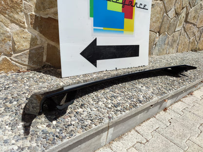 REAR BONNET SPOILER RS4 LOOK FOR AUDI A4 B8 GLOSSY BLACK ABS