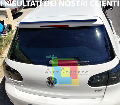 VW GOLF 6 VI 2008-2012 SPOILER TETTO POSTERIORE AGGIUNTIVO SPORTIVO ABS NERO