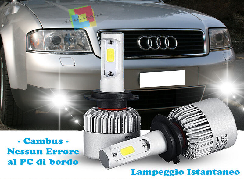 LAMPADE FENDINEBBIA A LED CREE AUDI A6 C5 4B 1997-2005 CAMBUS BIANCO GHIACCIO