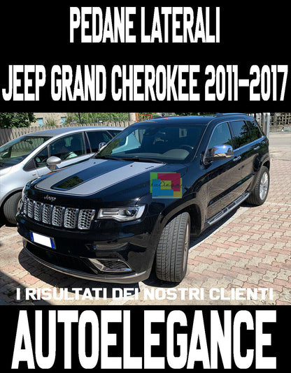 COPPIA PEDANE LATERALI JEEP GRAND CHEROKEE 2010-2017 SOTTOPORTA ANTI SCIVOLO -1 AUTOELEGANCERICAMBI