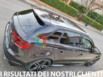 SIDE SKIRTS AUDI A3 8V SPORTBACK UNDER DOOR S3 SLINE ABS GLOSSY BLACK