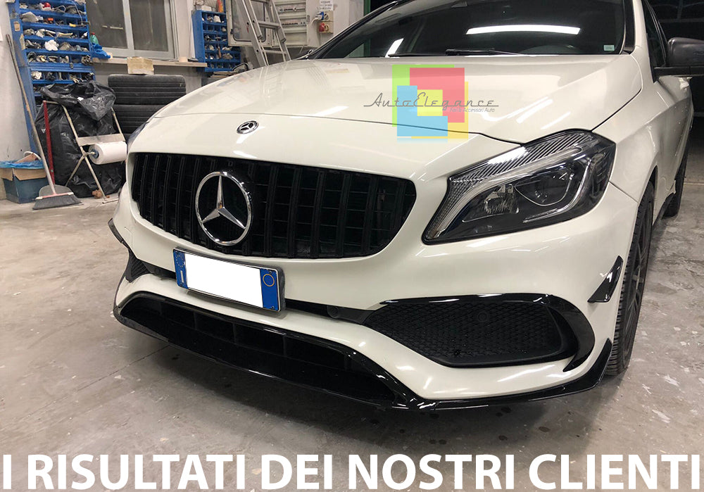 SPLITTER MERCEDES A CLASS W176 2016-2018 UNDER FRONT BUMPER FLAPS 0065