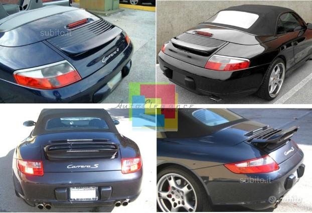 Porsche 911 996 rear spoiler on the hood