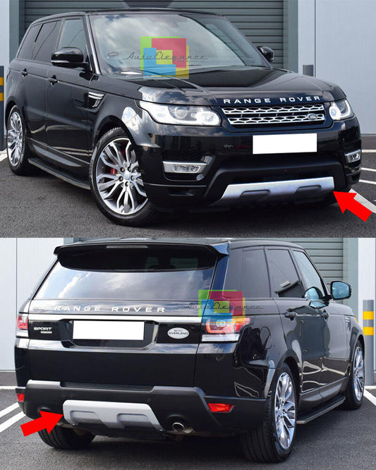 RANGE ROVER SPORT L494 2014+ SOTTO PARAURTI ANTERIORE + POSTERIORE ACCIAIO INOX