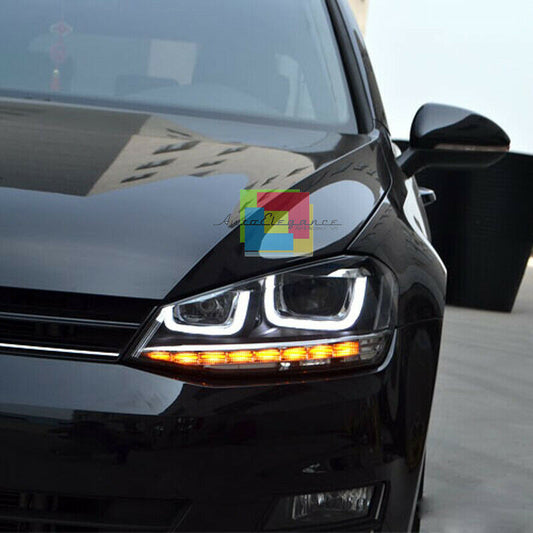 VW GOLF 7 VII DAL 2012+ FARI ANTERIORI LED DIURNE U FANALI FRECCIA DINAMICA