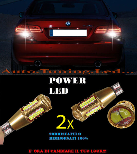 BMW SERIE 3 E92 LAMPADE RETROMARCIA LED T15 W16W SUPER QUALITA NO ERROR AUTOELEGANCERICAMBI