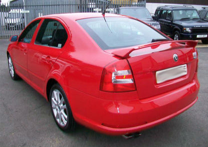 SPOILER POSTERIORE SUL COFANO SKODA OCTAVIA II 2 04-09 ALETTONE LOOK RS
