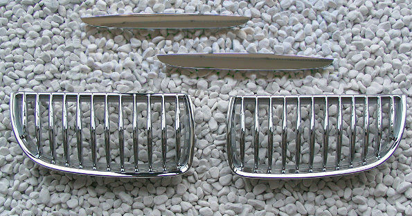 GRIGLIA ANTERIORE M3 PER BMW SERIE 3 E90 E91 2005-2008 VARIANTE CROMATA CALANDRA