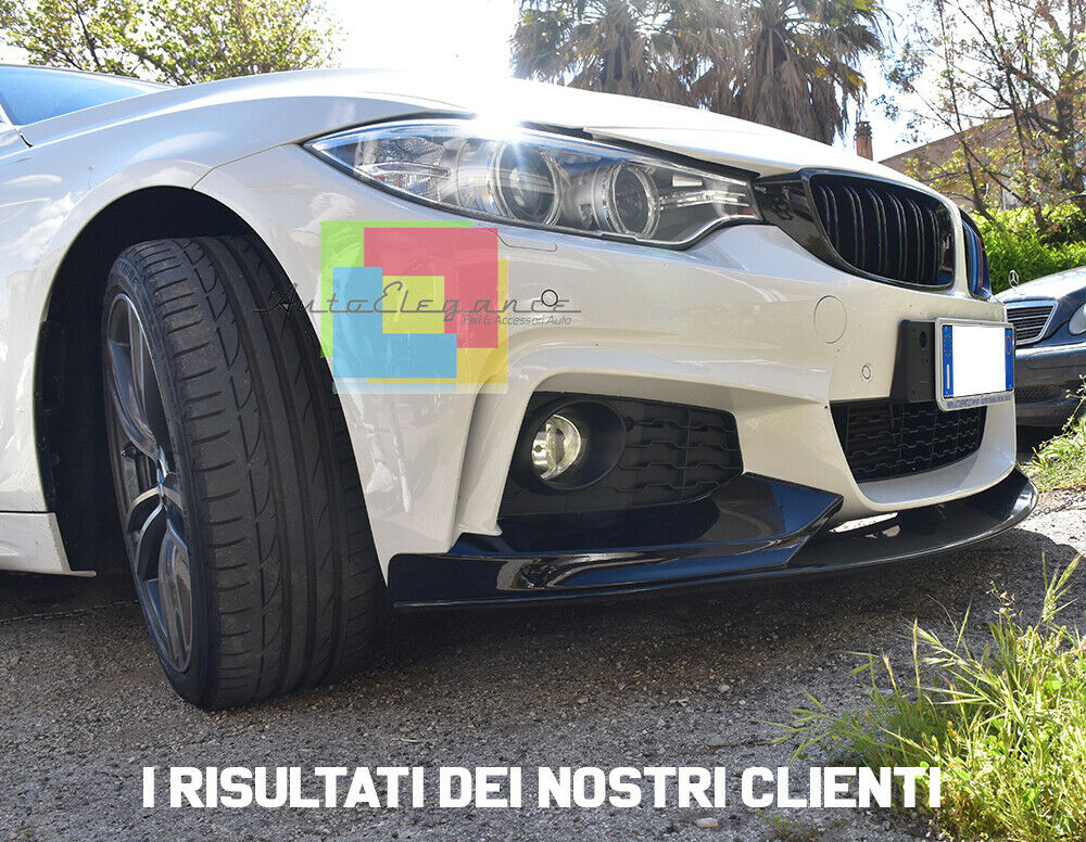 BMW SERIE 4 F32 F33 F36 2013+ SPOILER ANTERIORE SOTTO PARAURTI M PERFORMANCE IN ABS AUTOELEGANCERICAMBI