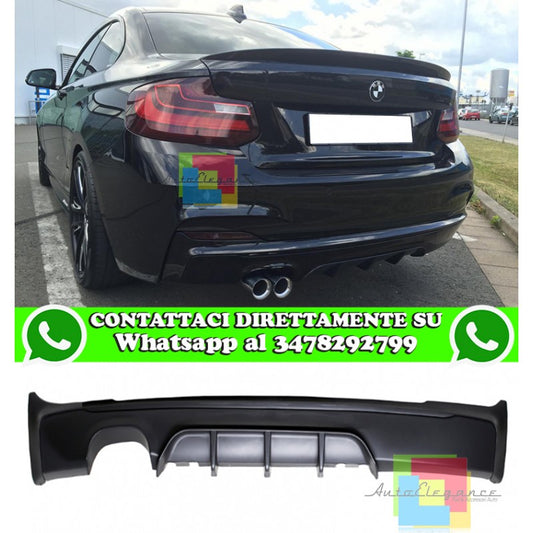 BMW SERIE 2 F22 F23 DIFFUSORE POSTERIORE PER PARAURTI M IN ABS AUTOELEGANCERICAMBI