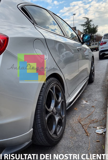 FLAPS SOTTO MINIGONNE LATERALI ALFA ROMEO GIULIETTA ABS NERO LUCIDO 0034