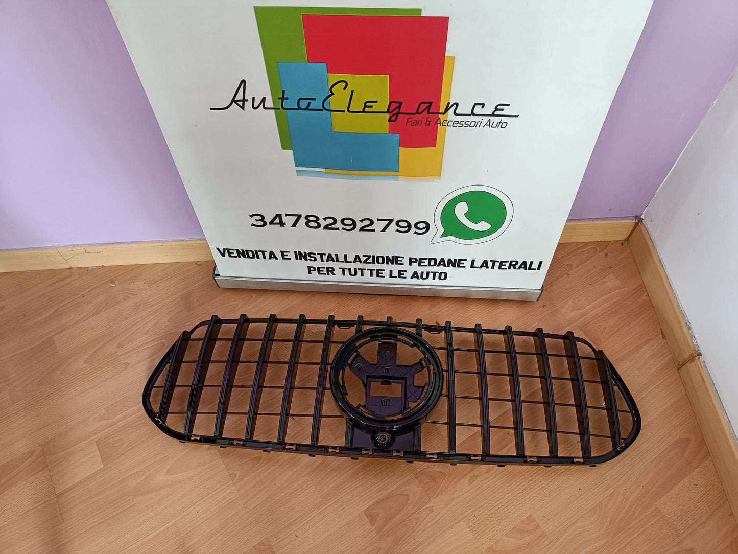 GRIGLIA ANTERIORE MERCEDES GLE W167 C167 2019+ MASCHERINA NERO LUCIDO 0289