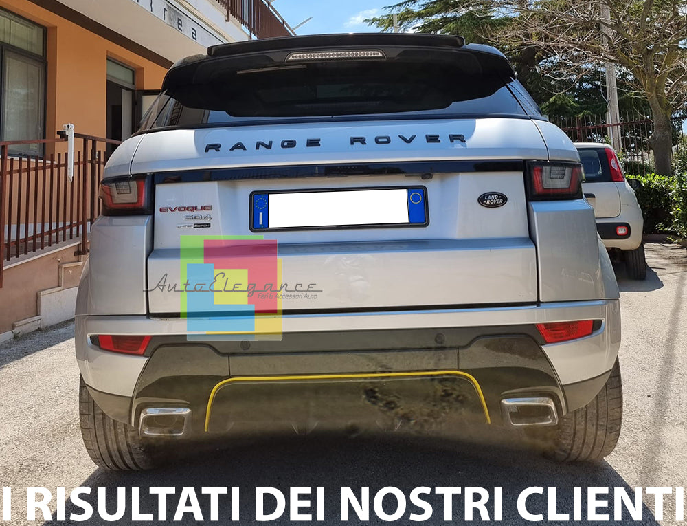 SPOILER POSTERIORE RANGE ROVER EVOQUE 2011-2015TETTO NERO LUCIDO LOOK SPORT