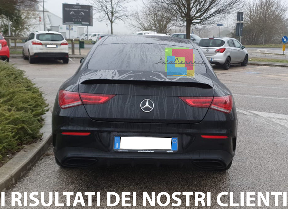 MERCEDES CLA COUPE W118 2018+ REAR BONNET SPOILER GLOSS BLACK ABS