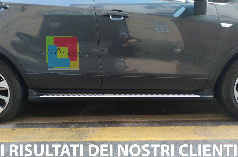 PEDANE LATERALI OPEL MOKKA / MOKKA X 2012+ SOTTO PORTA ANTISCIVOLO