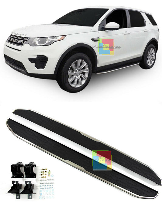 LAND ROVER DISCOVERY SPORT 2015+ PEDANE LATERALI ACCIAIO INOX & PVC SOTTO PORTA