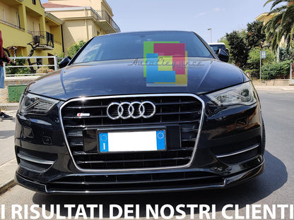 SPLITTER UNDER FRONT BUMPER AUDI A3 8V STANDARD 2012-2015 ABS SPOILER