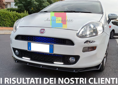 FIAT PUNTO EVO / PUNTO LIP SPOILER FRONT BUMPER SPORT GLOSSY BLACK SPLITTER