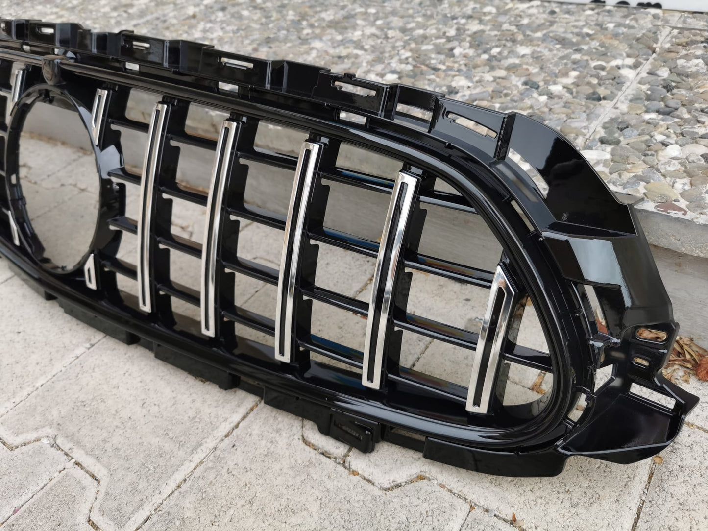 MERCEDES E-CLASS W213 S213 2020+ AMG LOOK FRONT GRILLE SATIN PROFILES