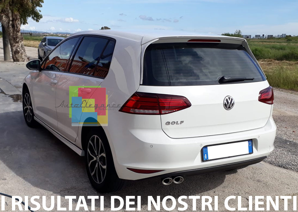 SPOILER TETTO VW GOLF 7 2012 AL 2017 SUL LUNOTTO POSTERIORE GTI 3 PEZZI .-