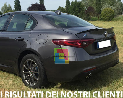 ALFA ROMEO GIULIA 2015+ FAST DESIGN HOOD SPOILER IN GLOSSY BLACK ABS