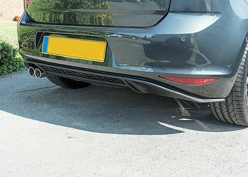 DIFFUSORE POSTERIORE GTI SOTTO PARAURTI VW GOLF 7 MK7 2012-2017 ABS ESTRATTORE