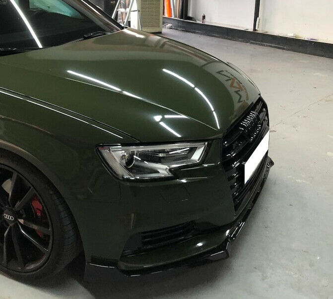 UNDER FRONT BUMPER AUDI A3 8V 2016+ FACELIFT SPOILER ABS / PLASTIC BLACK -