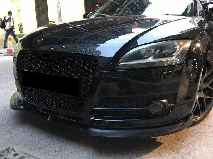 SPLITTER SOTTO PARAURTI ANTERIORE AUDI TT 8J ABS SPORTIVO NERO LIP SPOILER RSTT
