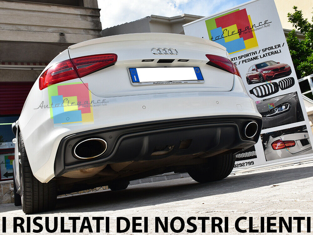 SPOILER POSTERIORE SUL COFANO S4 PER AUDI A4 B8 8K 2008-2014 BERLINA IN ABS -.