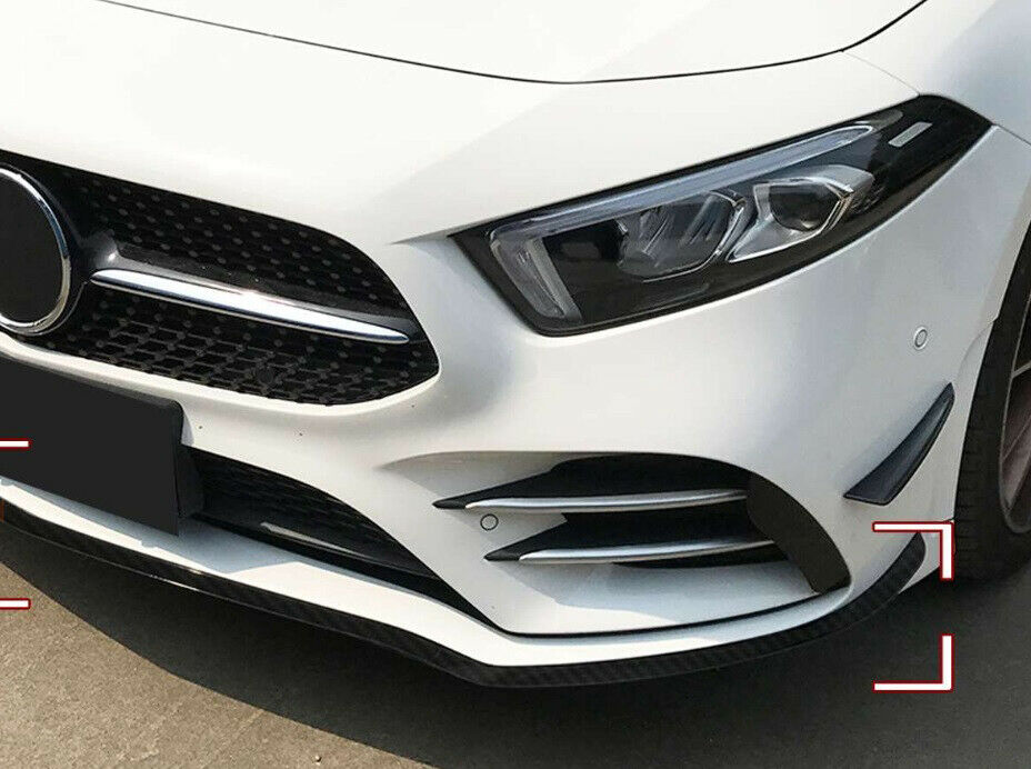 MERCEDES A W177 2018+ SPLITTER PARAURTI ANTERIORE LIP SPOILER CARBONIO AMG A45