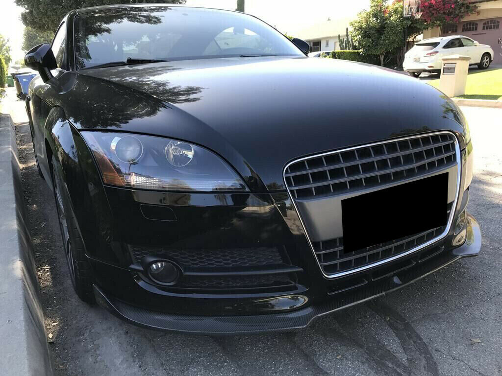 SPLITTER SOTTO PARAURTI ANTERIORE AUDI TT 8J ABS SPORTIVO CARBON SPOILER RSTT