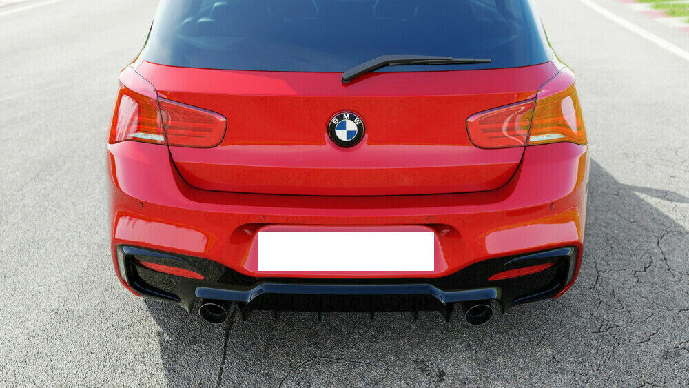 M PERFORMANCE REAR DIFFUSER BMW SERIES F20 F21 LIFT ABS GLOSS BLACK