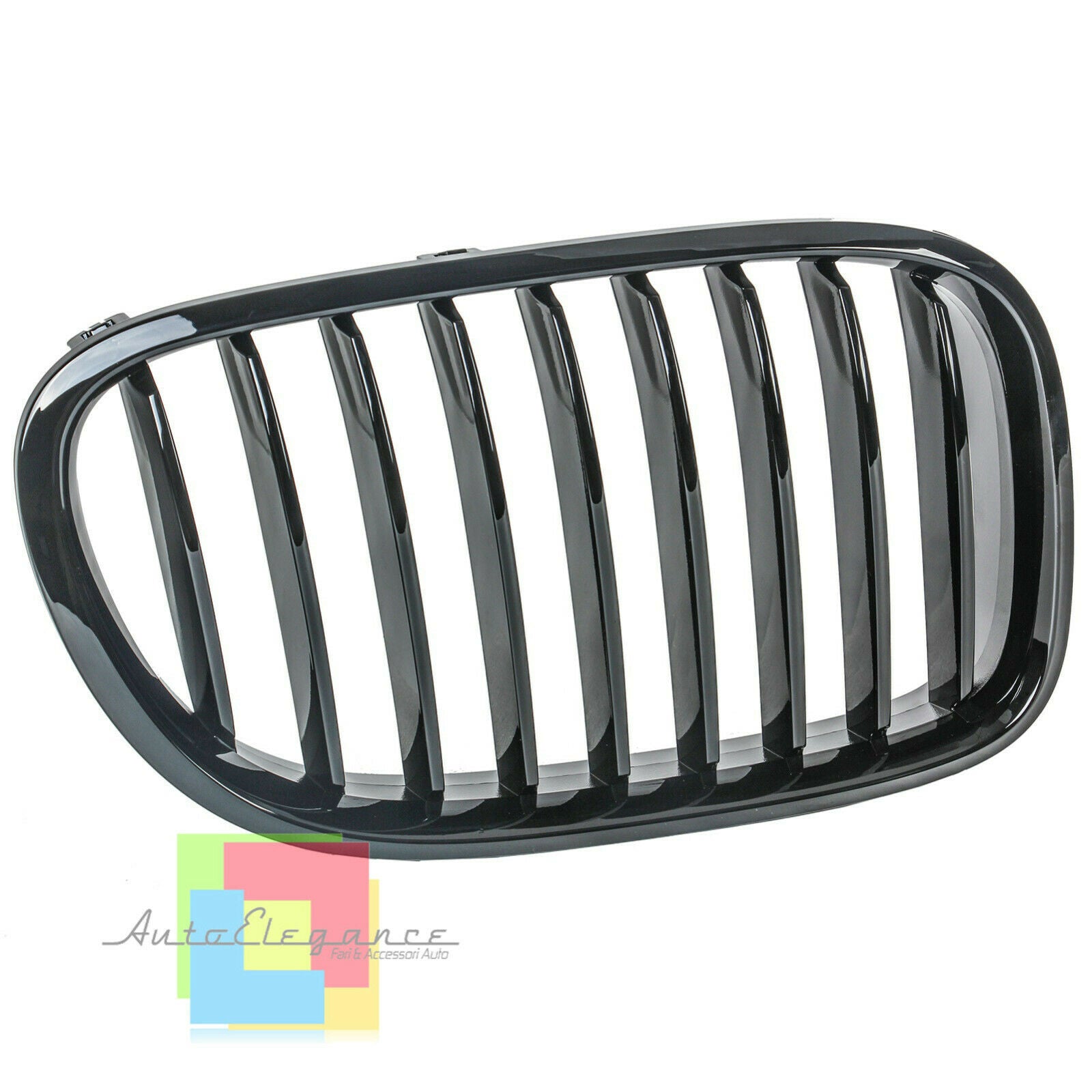 BMW SERIE 7 F01 F02 F03 F04 2012+ GRIGLIE ANTERIORI LOOK M CALANDRA NERO LUCIDO AUTOELEGANCERICAMBI