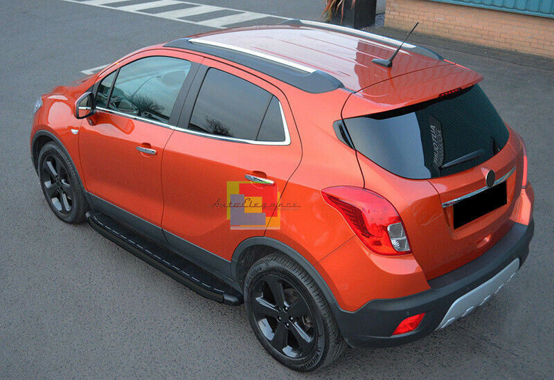 SOTTOPORTA IN ALLUMINIO OPEL MOKKA MOKKA X 2012-2015 PEDANE LATERALI NERO - NEW