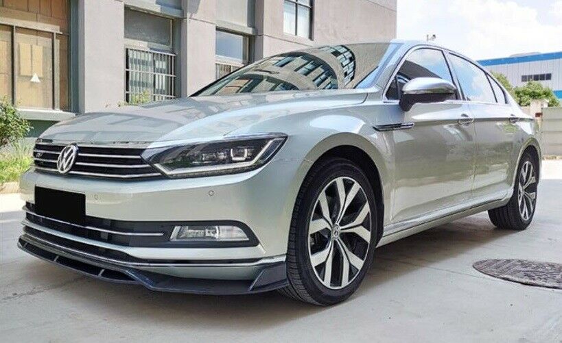 SPLITTER VW PASSAT B8 2016+ LAMA SOTTO PARAURTI ANTERIORE SPORTIVO CARBON LOOK